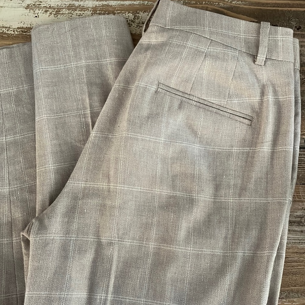Ann Taylor linen blend pant - 2P curvy fit
